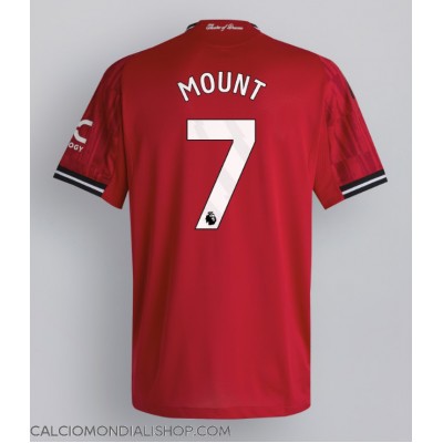Maglie da calcio Manchester United Mason Mount #7 Prima Maglia 2025-26 Manica Corta Maglie da calcio Manchester United Mason Mount #7 Prima Maglia 2025-26 Manica Corta